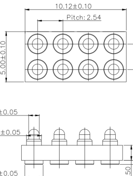 8PIN-SMT-POGO-PIN-3.5H-ZH-F6756-2X4P254CR